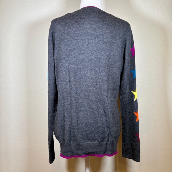 WYSE London 100% Cashmere Gray Sweater Size Medium - Picture 3 of 7